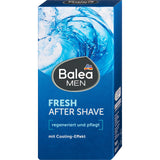 Balea MEN Fresh After Shave in blauer 100 ml Verpackung mit Wasserwellen-Design und Cooling-Effekt.