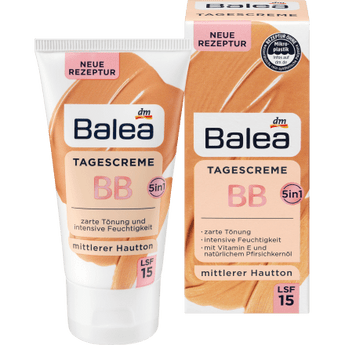 BB Creme mittlerer Hautton LSF 15, 50 ml Balea, Pflege & Parfum,Gesicht,Tagescreme by Balea – Available at VivaVoss