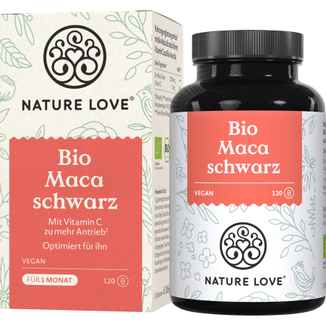 Bio Maca Schwarz Kapseln 120 St, 106 g - VivaVoss