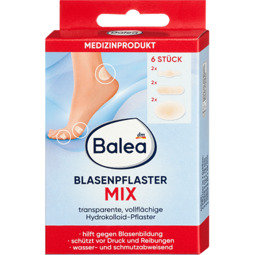Blasenpflaster Mix, 6 St Medizinprodukt Balea, Pflege & Parfum,Fußcreme & Fußpflege,Blasenpflaster & Druckstellen by Balea – Available at VivaVoss