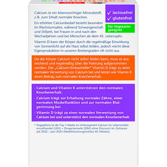 Calcium + Vitamin D3 Tabletten 30 St. Doppelherz