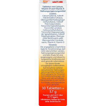 Calcium + Vitamin D3 Tabletten 30 St. Doppelherz