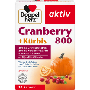 Cranberry + Kürbis + Vitamin C + Selen Kapseln 30 St., 27,7 g - VivaVoss