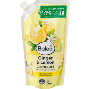 Cremeseife Ginger & Lemon, Nachfüllpack, 500 ml - VivaVoss