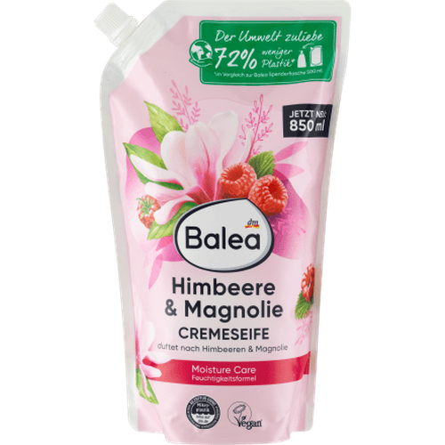 Cremeseife Himbeere & Magnolie Nachfüller, 850 ml Pflege & Parfum,Handpflege & Seife,Flüssigseife by Balea – Available at VivaVoss
