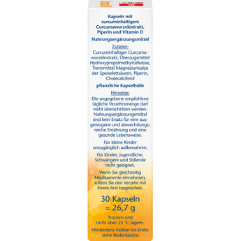 Curcuma 750 Kapseln 30 St., 26,7 g - VivaVoss