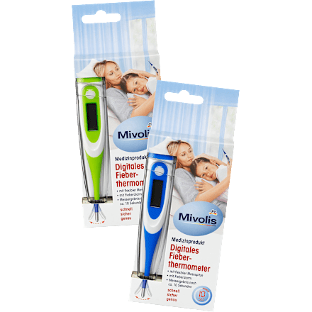 Digitales Fieberthermometer mit flexibler Messspitze Mivolis