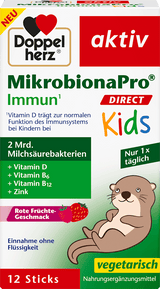 Doppelherz MikrobionaPro Immun Direct Kids, 12 sticks, front of box