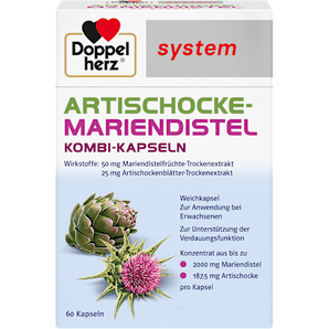 Doppelherz system Artischocke-Mariendistel Kombi-Kapseln Doppelherz