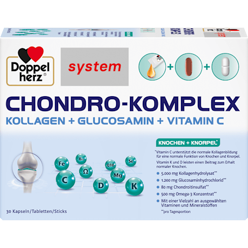 Doppelherz system Chondro-Komplex Kapseln+Tabletten+Sticks je 30 St Doppelherz