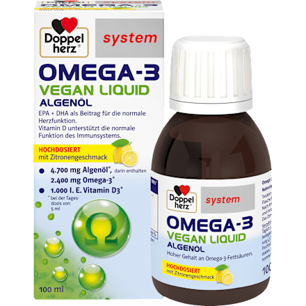 Doppelherz system Omega-3 Vegan Liquid Algenöl Doppelherz
