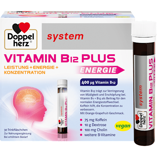 Doppelherz system Vitamin B12 Plus Energie Trinkfläschchen 30 St Doppelherz