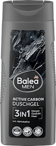 Duschgel Active Carbon 3in1 Balea MEN