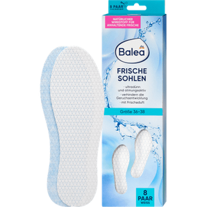 Einlegesohlen Frischesohlen weiß, Gr. 36 - 38 (8 Paar), 16 St Fußcreme & Fußpflege by Balea – Available at VivaVoss