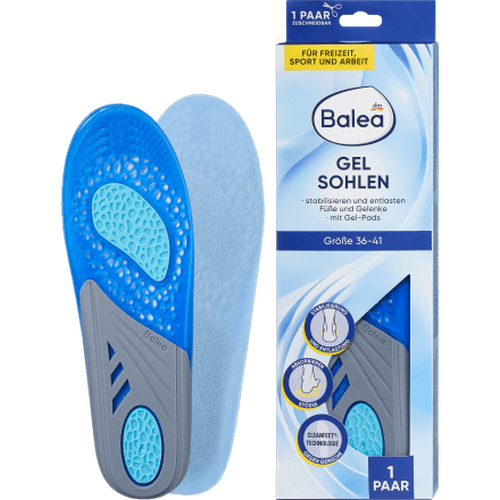 Einlegesohlen Gel Sohlen, Gr. 36 - 41 (1 Paar), 2 St Fußcreme & Fußpflege by Balea – Available at VivaVoss