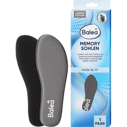 Einlegesohlen Memory Foam, Gr. 36/37 (1 Paar), 2 St Fußcreme & Fußpflege by Balea – Available at VivaVoss