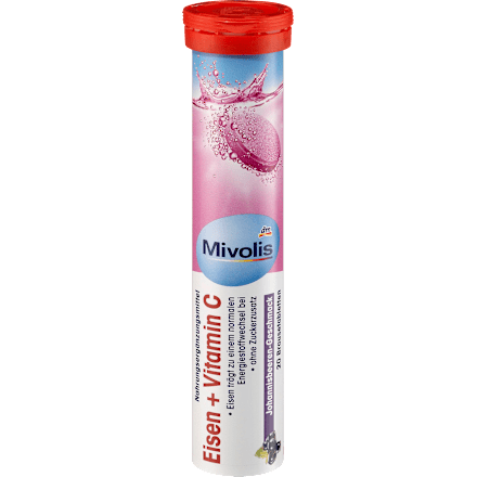 Eisen + Vitamin C Brausetabletten 20 St. Mivolis
