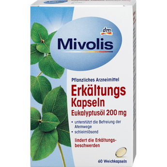 Erkältungskapseln Eukalyptusöl Mivolis