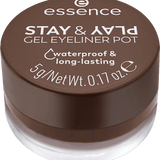 Gel Eyeliner Stay & Play 02 Brown essence