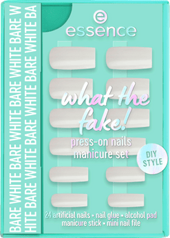 Künstliche Nägel Set  What The Fake! 04 Bare White essence