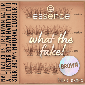 Künstliche Wimpern Set What The Fake! 05 Natural Cluster Brown essence