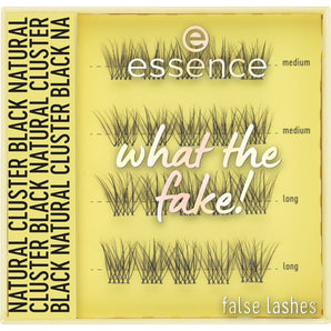 Künstliche Wimpern Set What The Fake! False Lashes 06 Natural Cluster Black, 1 St