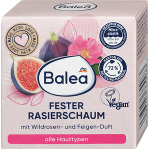 Fester Rasierschaum Wildrose Feige, 60 g Haarentfernung & Rasur by Balea – Available at VivaVoss