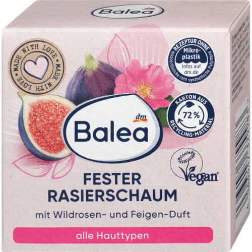 Fester Rasierschaum Wildrose Feige, 60 g Haarentfernung & Rasur by Balea – Available at VivaVoss