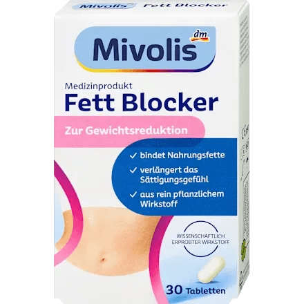 Mivolis Fett Blocker Tabletten, 30 St – Abnehmprodukte image_position | VivaVoss