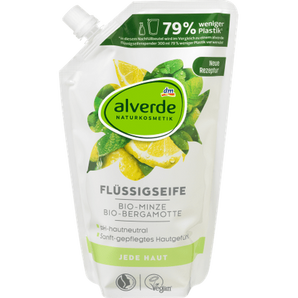 Flüssigseife Bio - Minze, Bio - Bergamotte Nachfüllpack, 500 ml Balea, alverde NATURKOSMETIK, Flüssigseife, by alverde NATURKOSMETIK – Available at VivaVoss
