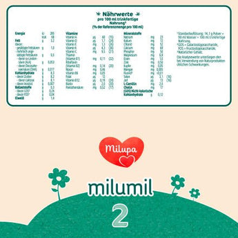 Folgemilch 2 Milumil nach dem 6.Monat, 800 g - VivaVoss