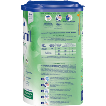 Folgemilch 2 Organic nach dem 6. Monat, 800 g - VivaVoss