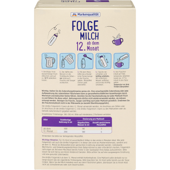 Folgemilch 3 ab dem 12.Monat, 500 g - VivaVoss