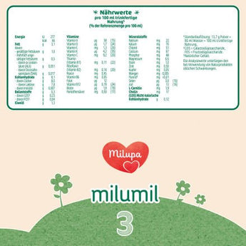 Folgemilch 3 Milumil ab dem 10. Monat, 800 g - VivaVoss
