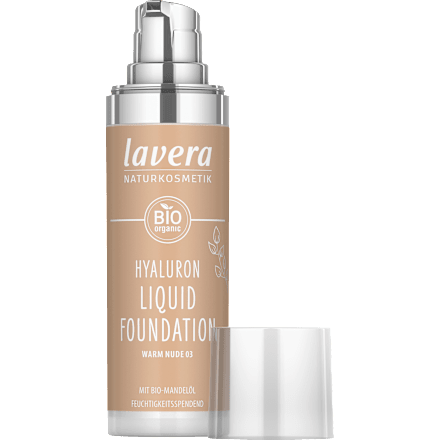 Foundation Hyaluron Liquid 03 Warm Nude lavera NATURKOSMETIK