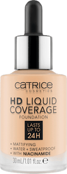 Foundation Liquid HD Coverage Waterproof 005 Ivory Beige
