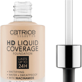 Foundation Liquid HD Coverage Waterproof 10 Light Beige