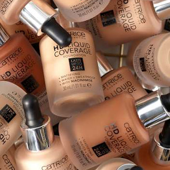 Foundation Liquid HD Coverage Waterproof 10 Light Beige