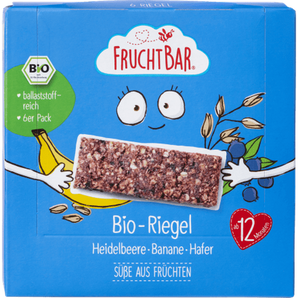 Fruchtriegel Heidelbeere Banane Hafer ab 12 Monaten (6x23 g), 138 g Baby Snack by FruchtBar – Available at VivaVoss