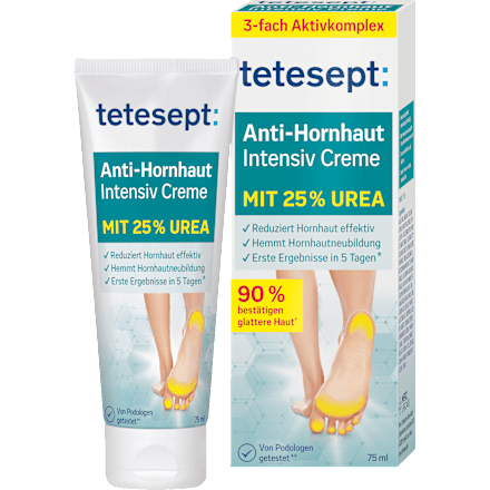 Fußcreme Anti Hornhaut 25 % Urea tetesept
