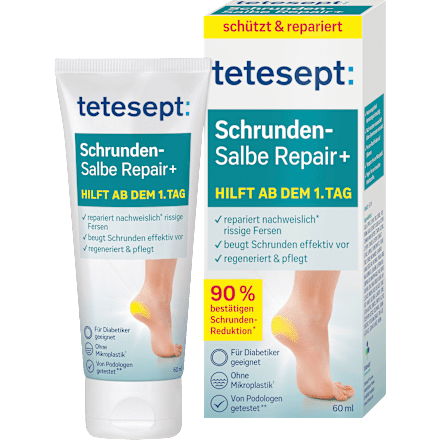 Fußcreme, Schrundensalbe Repair+ tetesept