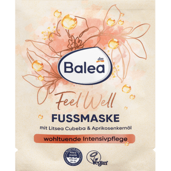 Fußmaske Feel Well Litsea Cubeba & Aprikosenkernöl, 15 ml Fußcreme & Fußpflege by Balea – Available at VivaVoss