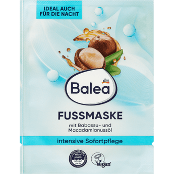 Fußmaske mit Babassu - & Macadamianussöl, 15 ml Fußcreme & Fußpflege by Balea – Available at VivaVoss