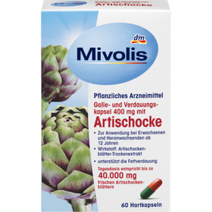 galle - und Verdauungskapsel 400 mg mit Artischocke, 60 St - VivaVoss
