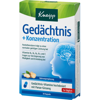 gedächtnis + Konzentration Kapseln 30 St, 15 g - VivaVoss