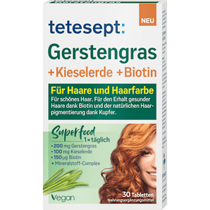Gerstengras + Kieselerde + Biotin Tabletten, 30 St - VivaVoss