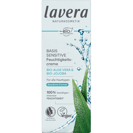 Gesichtscreme Basis Sensitiv feuchtigkeitsspendend lavera NATURKOSMETIK
