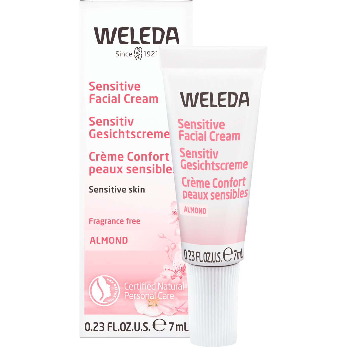 Gesichtscreme Mandel Sensitiv, 7 ml - VivaVoss