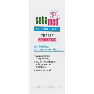Gesichtscreme unreine Haut mattierend, 50 ml - VivaVoss