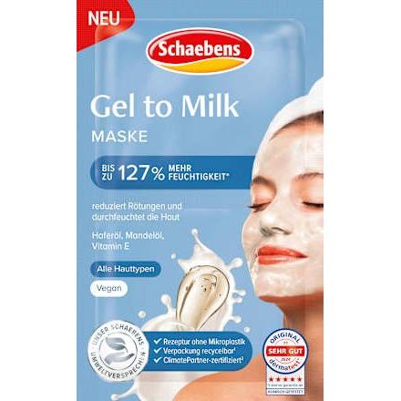 Gesichtscrememaske Gel to Milk Schaebens
